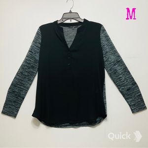 M - New Blu Sage Ottoman Stitch Long Sleeve Tunic